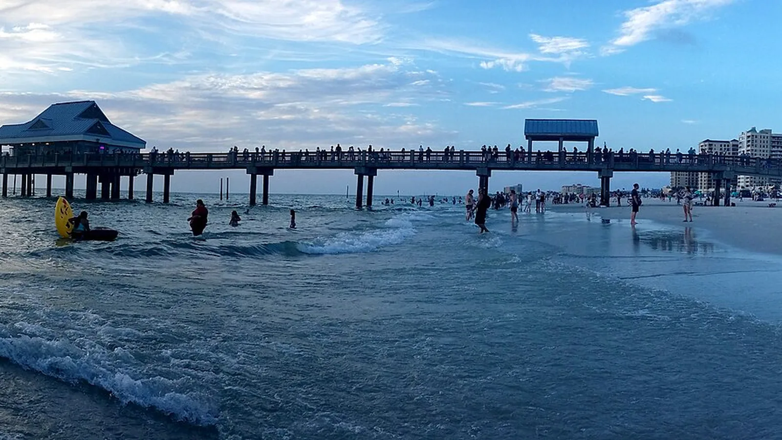 Pier 60 at Clearwater Beach, Florida looking toward the Gulf